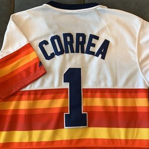 Houston Astros Carlos Correa 2017 WS Jersey - L